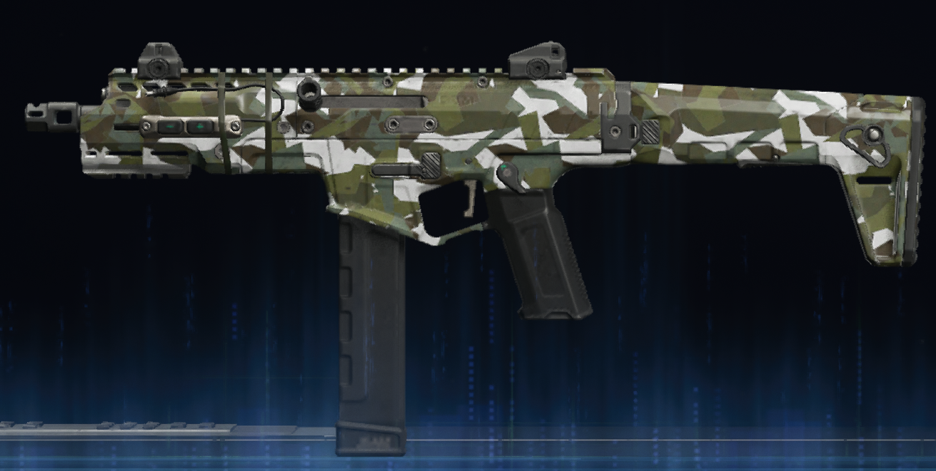 Rendu du camouflage Neige sur Ryden 45K